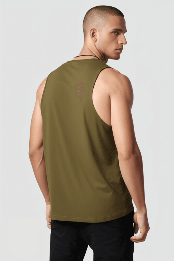 גופיית טריקו צבע זית 100% כותנה גב ZAYA