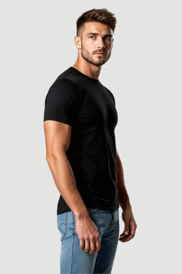 חולצת לייקרה צווארון עגול צד ZAYA