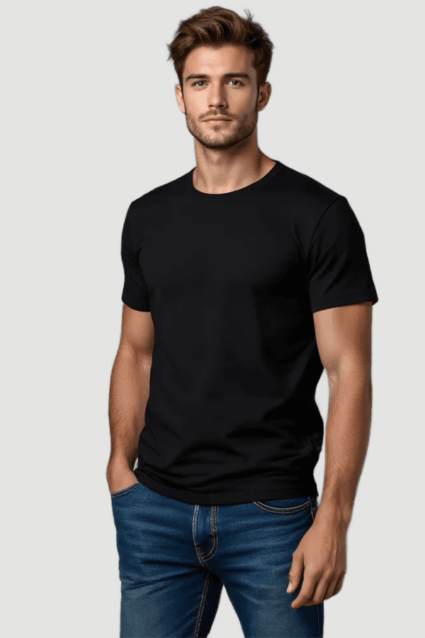 טריקו שחור קצר צד ZAYA