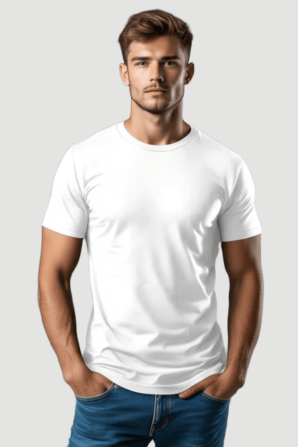 לייקרה צווארון עגול לבנה ZAYA