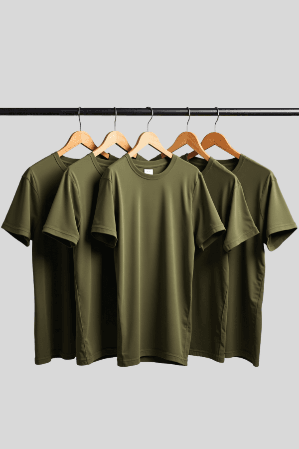 מארז 5 חולצות טריקו זית ZAYA