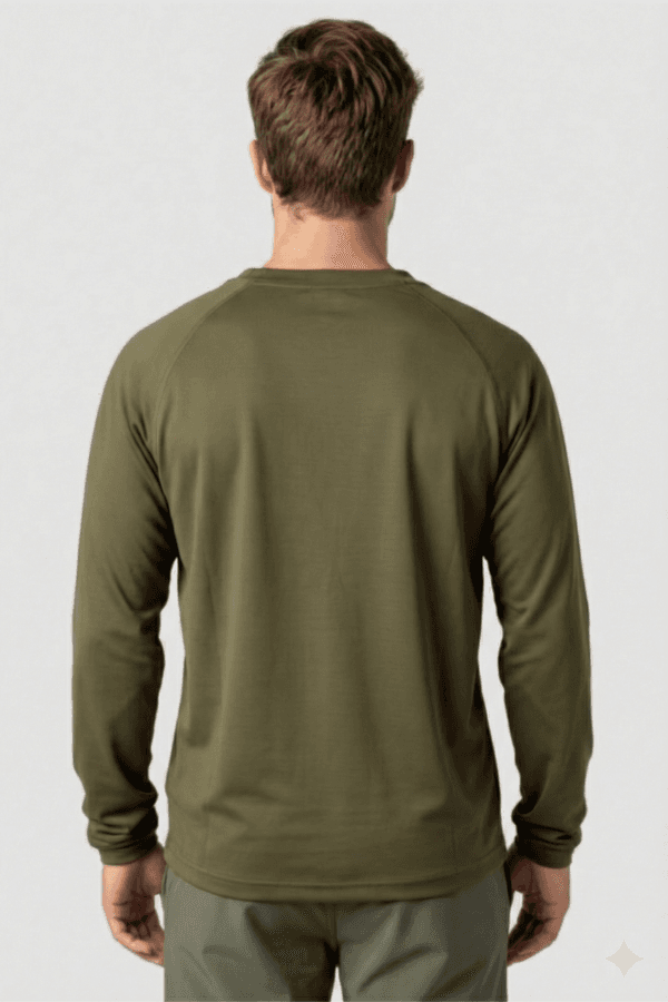 חולצת דרייפיט שרוול ארוך צבע זית מארז חמישיה