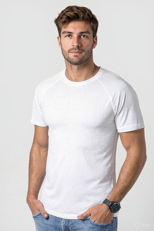 חולצת דרייפיט צבע לבן ZAYA