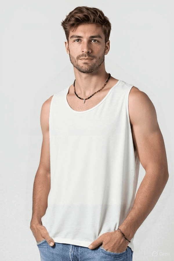 גופיית טריקו צבע לבן ZAYA