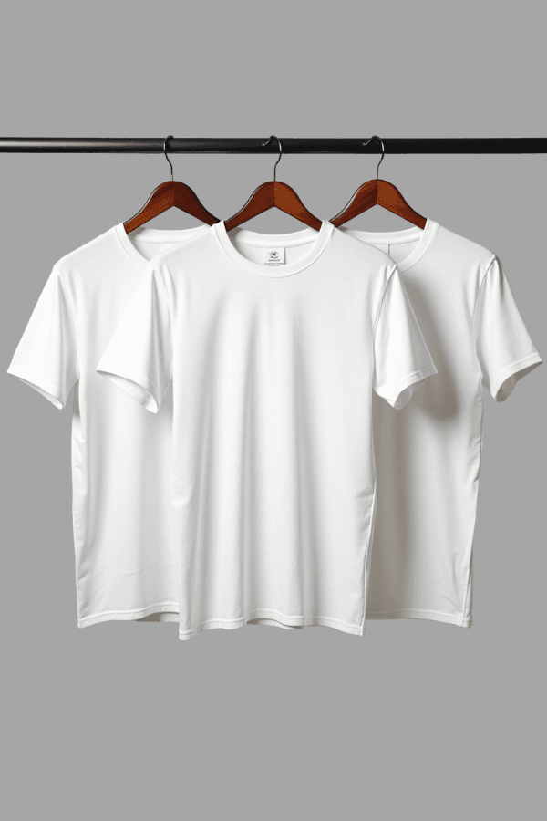 מארז 3 חולצות כותנה לבן ZAYA